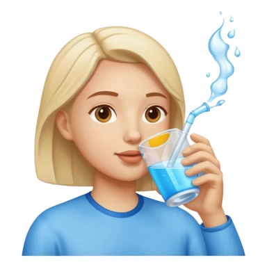 drinking fluids sticker