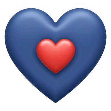 Heart color indigo sticker