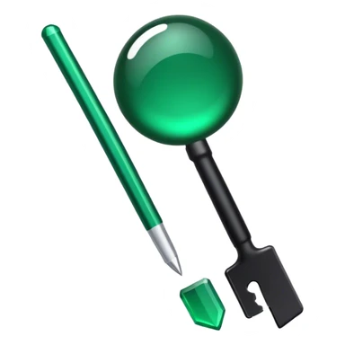 dark emerald color key sticker