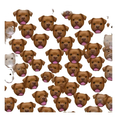 Brown Pitbull Bitcoin  sticker