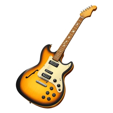 Electric guitar 1950s retro  sticker