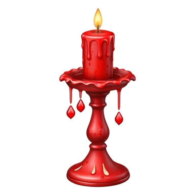 Christmas candle stick sticker