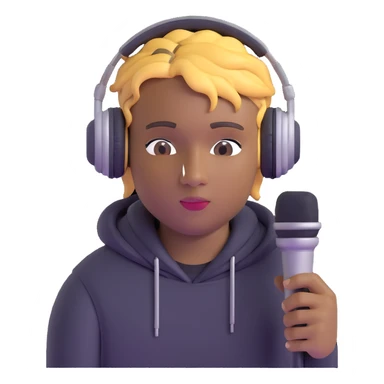 Juice WRLD with headphones and microphone sticker