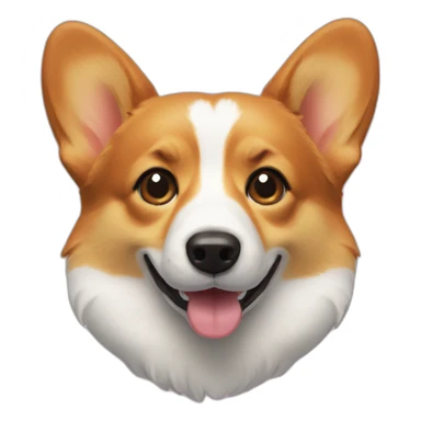 corgi head sticker