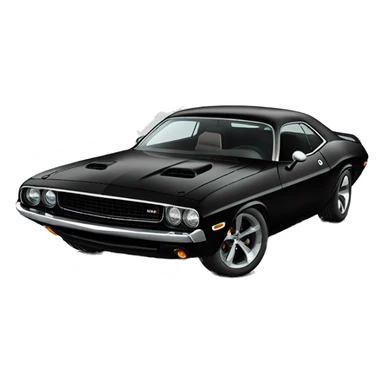 black dodge challenger 1969 sticker