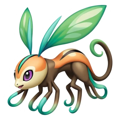 Meloetta-Vibrava-Pokémon-Fakémon-creature sticker