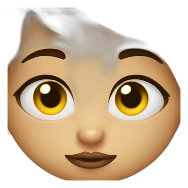 duckling with eyeshadow sticker