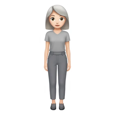 grey trousers female sticker