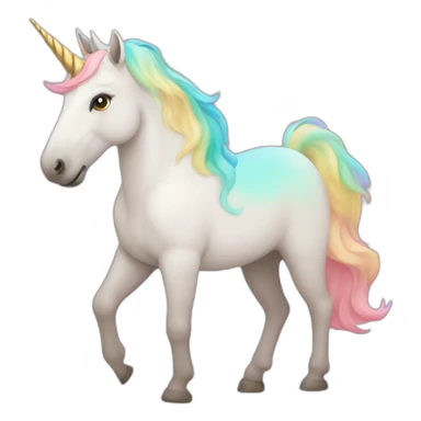 Trans color palette unicorn sticker
