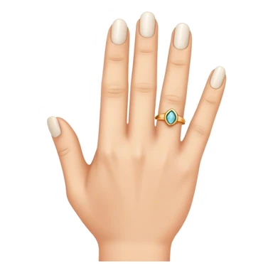 Finger with a ring on  sticker