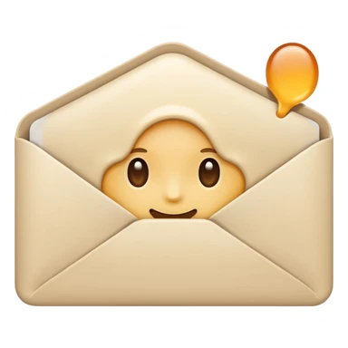 Letter color pale beige creamy sticker