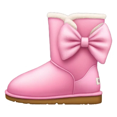 pink uggs with bow sticker
