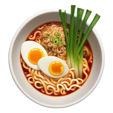 spicy ramen with soft boiled egg sticker