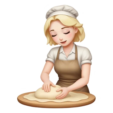 kneadin a dough sticker
