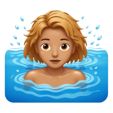 swimming laps in a pool  sticker