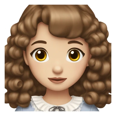 sweet-lolita brown haired girl  sticker