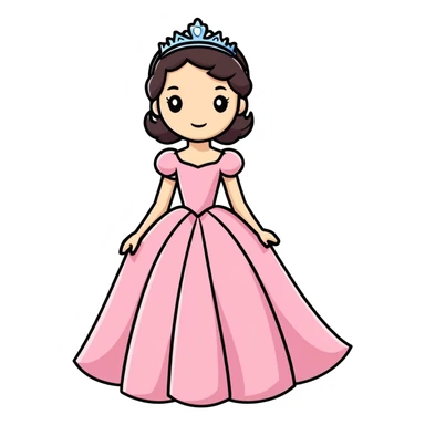 pink princess sticker