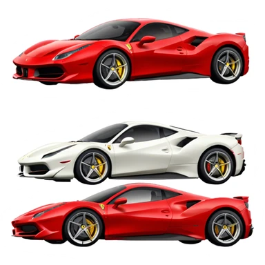 Ferrari 488 GTB - Ferrari (Model Year: 2020) (Iconic colour: Red) sticker