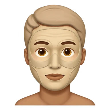 man, Skincare face mask sticker
