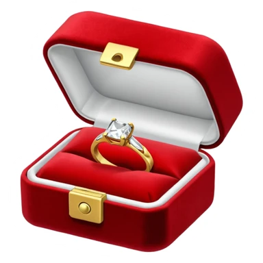 Engagement ring box sticker