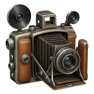 very old camera different angle sticker