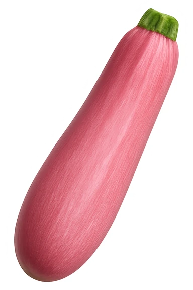 pink zucchini, no background sticker
