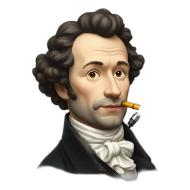 pushkin vaping sticker