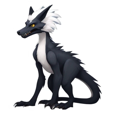 Cool Edgy Modern Vernid-Sergal species by LiLaiRa full body sticker