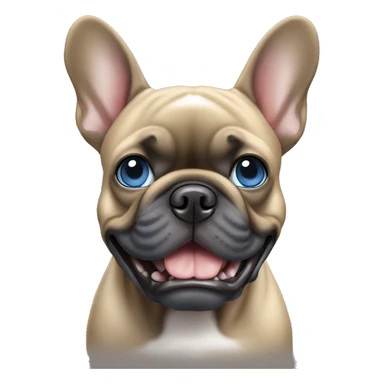  Ashy tan  French bulldog with blue eyes  sticker