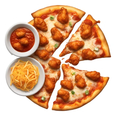 Pizza And Hot Wing sticker