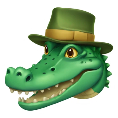 Croc with hat sticker