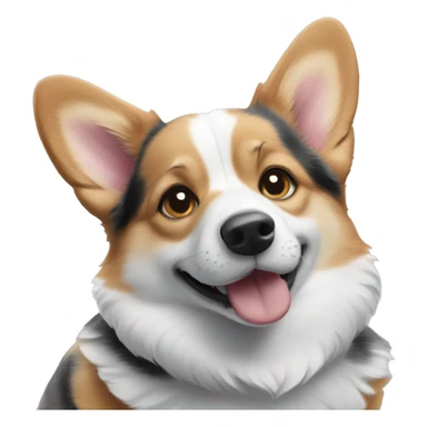 Corgi embark and blue Merle corgi hugs sticker