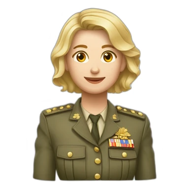 Русская девушка с голубыми глазами и прямыми светло коричневыми волосами с шапка ушанка sticker