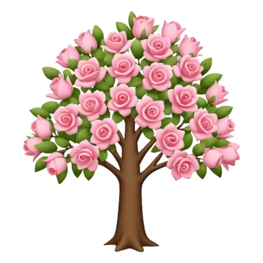 Arbre à fleur rose pastel sticker