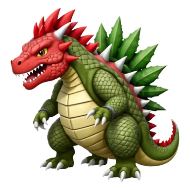 Ugly Fey Toony Bowser-Tyranitar-Groudon-Rhydon-Shaymin-dragon sticker
