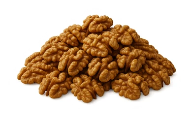 montagna di noci sbucciate, iperrealistici 4k sticker