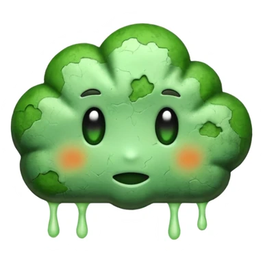 Mold on a wall  sticker