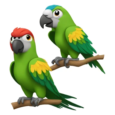 Parrot ￼and me sticker