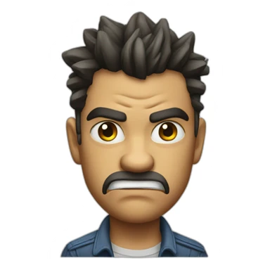 Hot angry Ford mustang  sticker