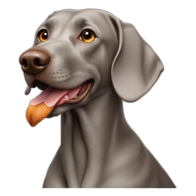 weimaraner with pheasant sticker
