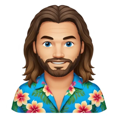 Blue eyes Jason mamoa longer hair smiling sticker