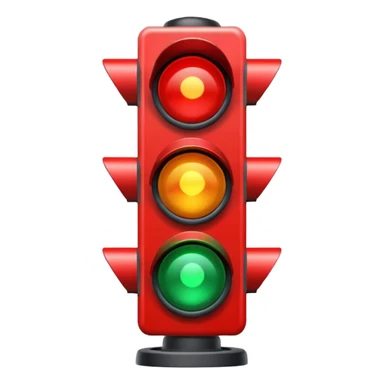 Red Traffic Light sticker