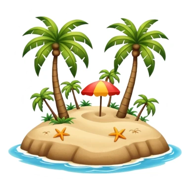 An island sticker