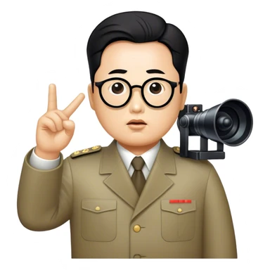 Dear leader Kim Jung Il directs you in his movie sticker