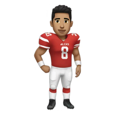 alexis salas football player sticker