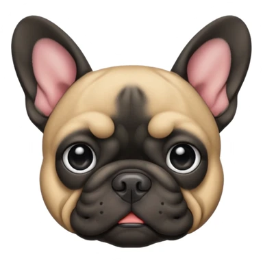 Frenchie black dog sticker