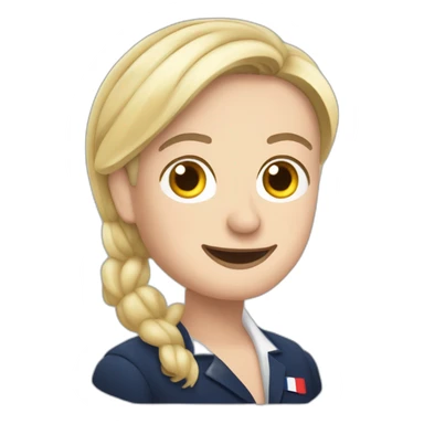 Macron amoureux marine le pen sticker