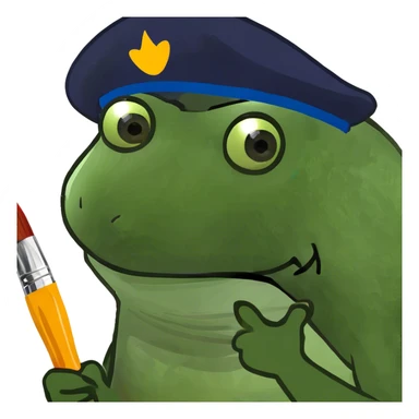 Painting art sticker