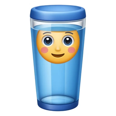 Blue tumbler sticker