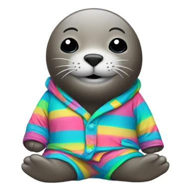 A seal in pijamas sticker